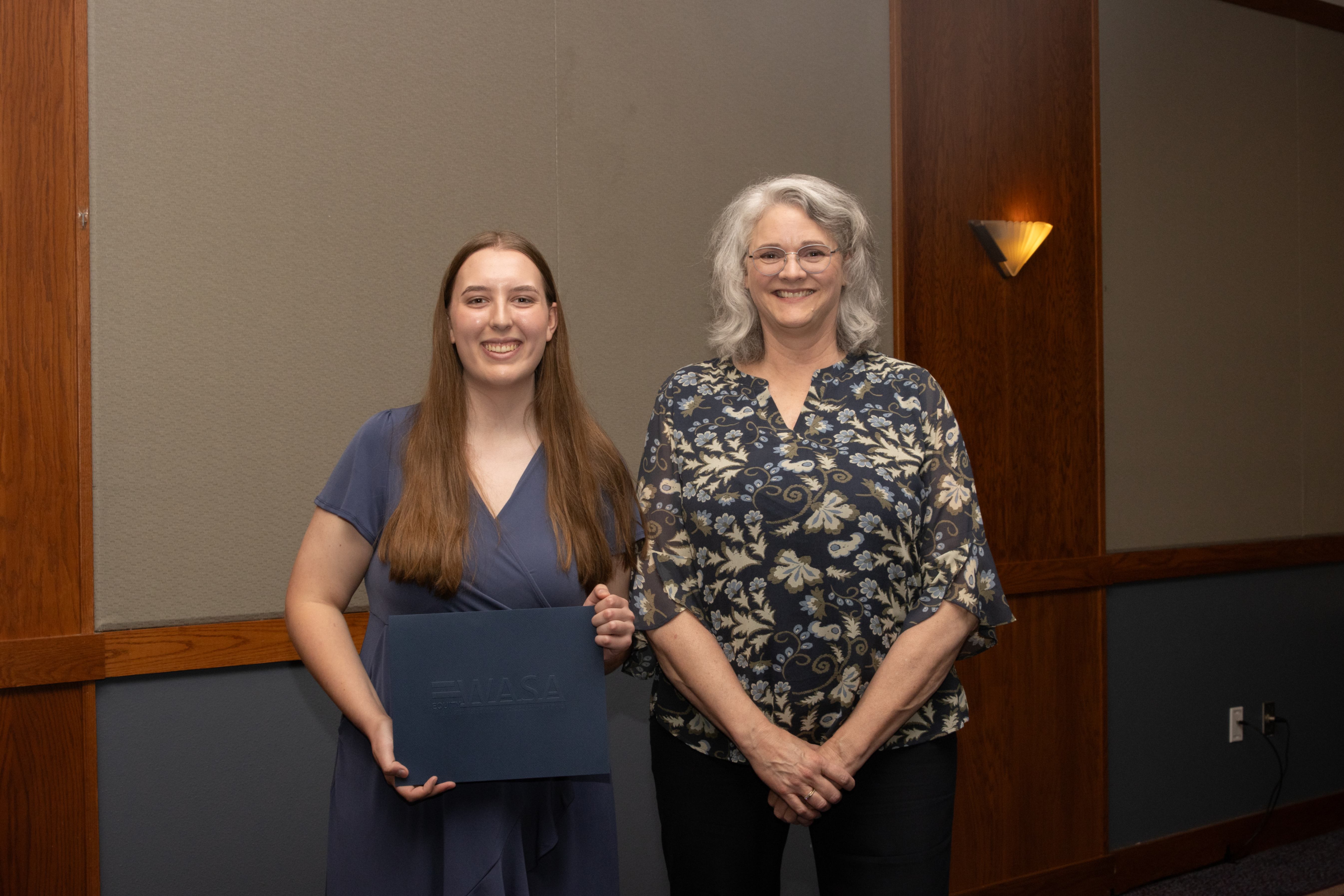 Ashlyn and Superintendent Crickmore